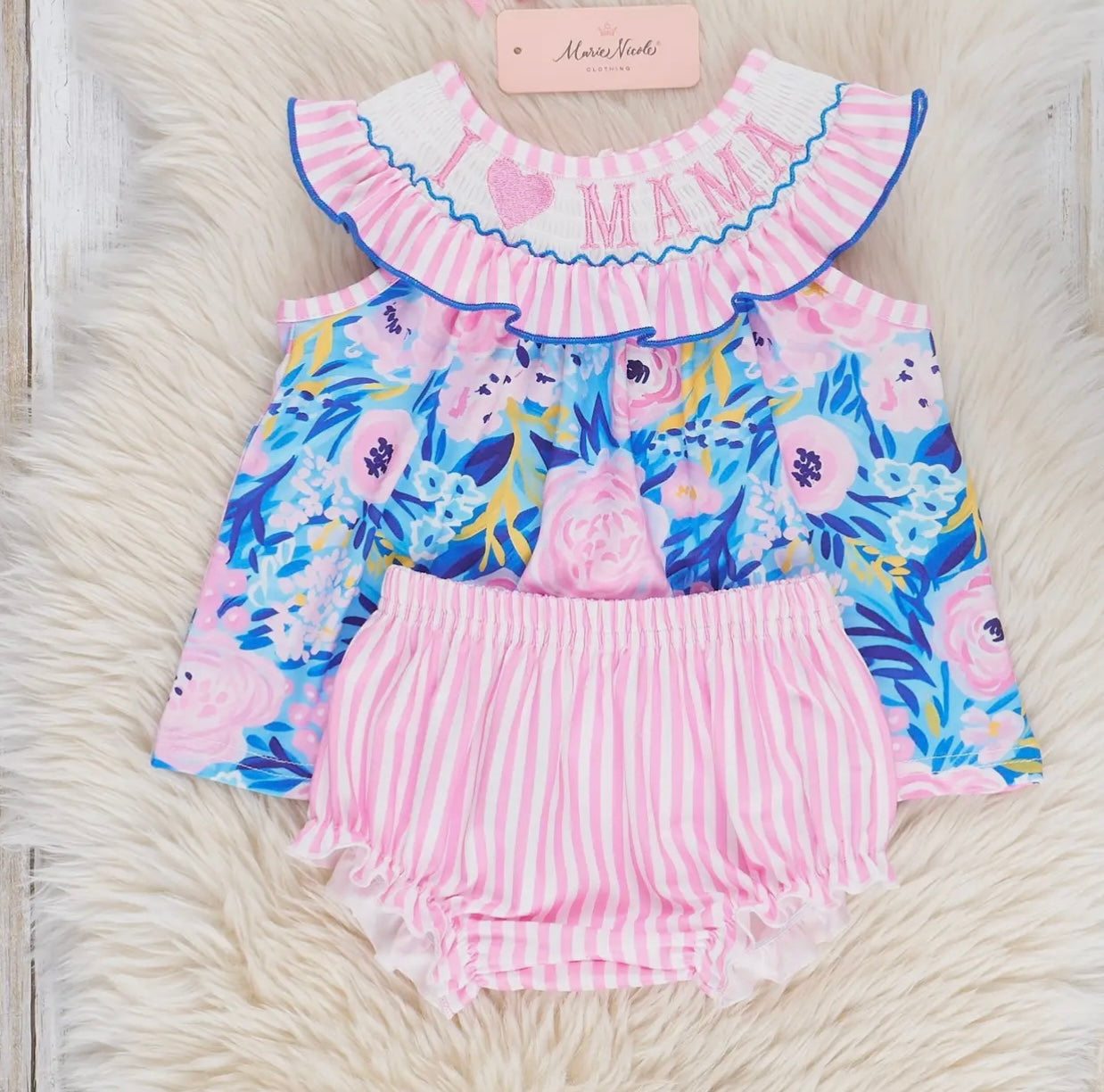 I love Mama bloomer set