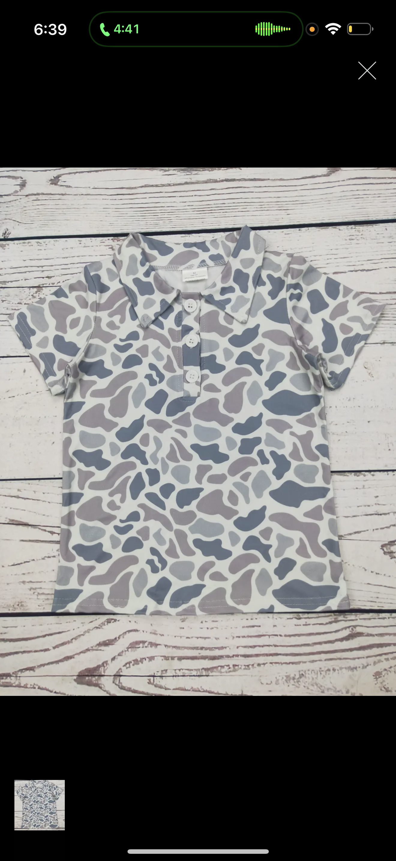 Grey Camo Polo