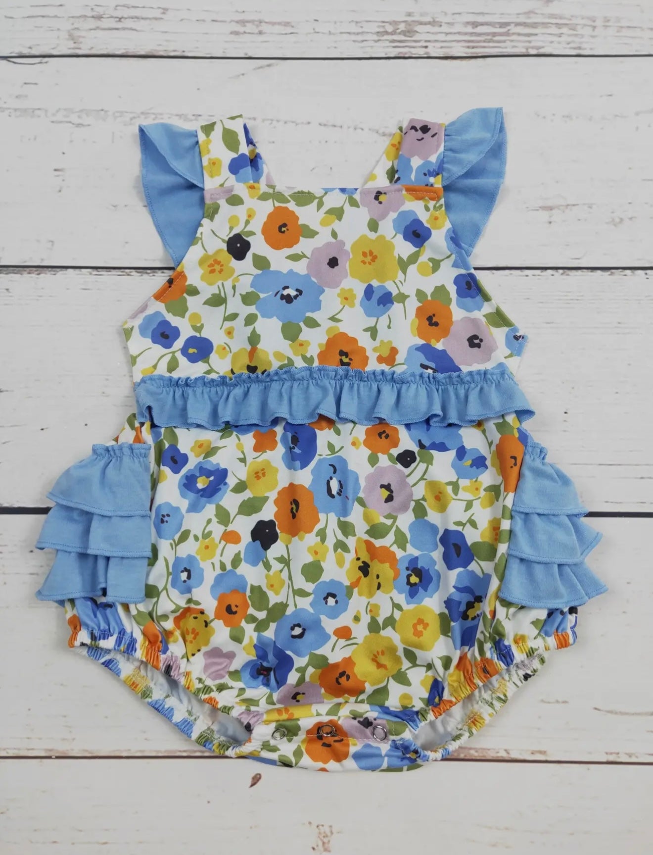 Floral Ruffle Romper