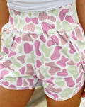 Pink & Green Camo Shorts